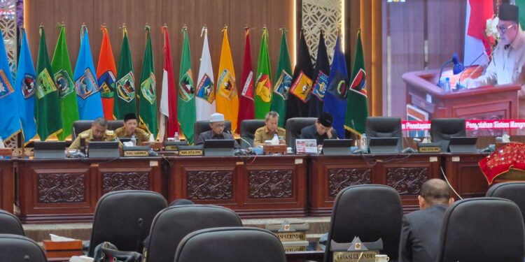 DPRD Sumatera Barat Rapat Paripurna Tetapkan Rekomendasi Terhadap LKPJ Kepala Daerah Tahun 2023