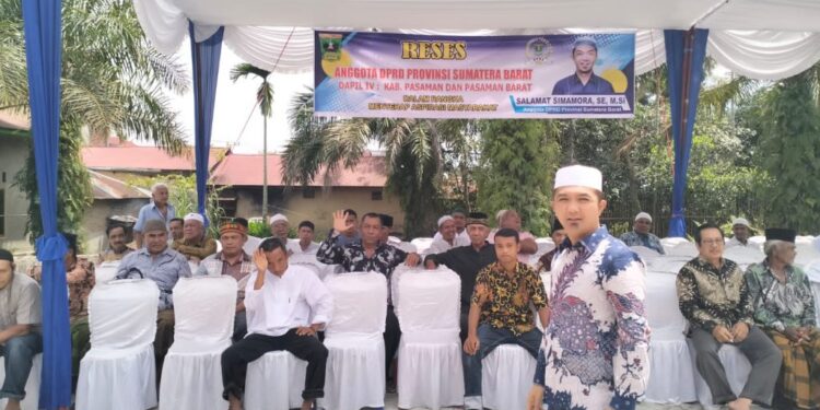 Turun ke Dapil IV, Anggota DPRD Sumbar Salamat Simamora Serap Aspirasi Masyarakat Nagari Sontang Cubadak dan Sitombol