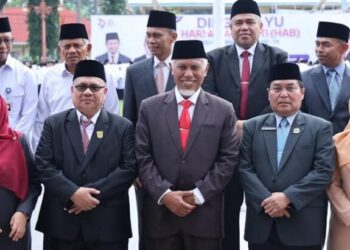 Hadiri Upacara HAB, Ketua DPRD Sumbar Berharap Kemenag Beri Kinerja Jaga Keharmonisan Umat